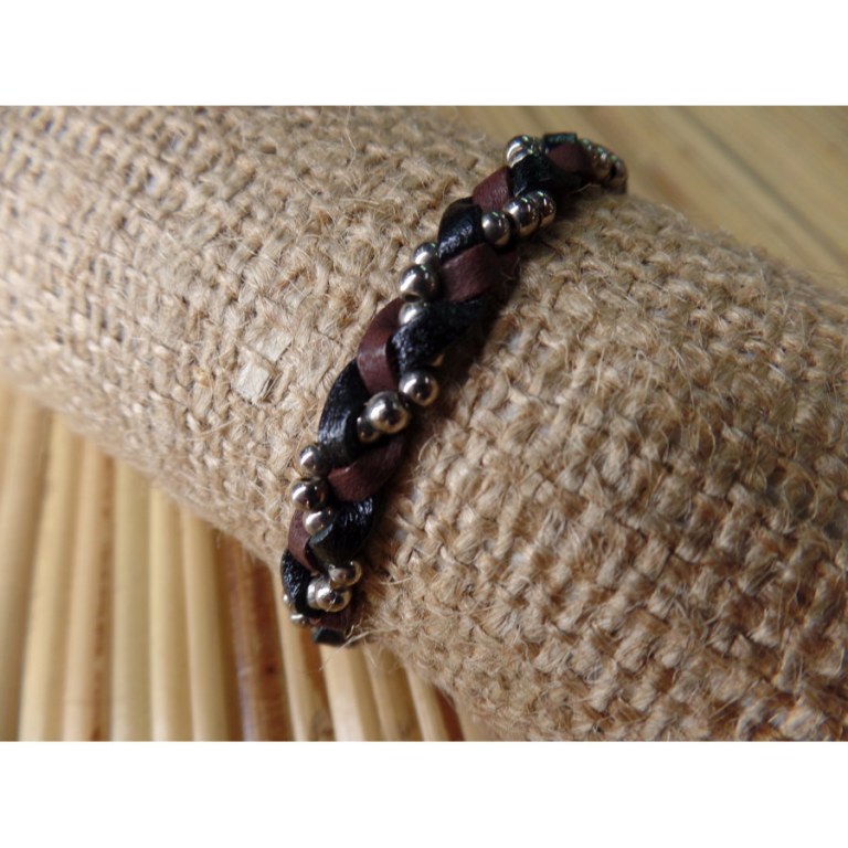 Bracelet marron/noir mutiara