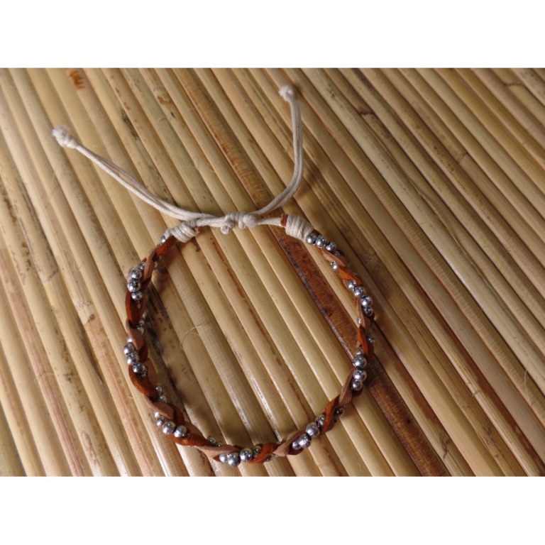 Bracelet marron/beige mutiara