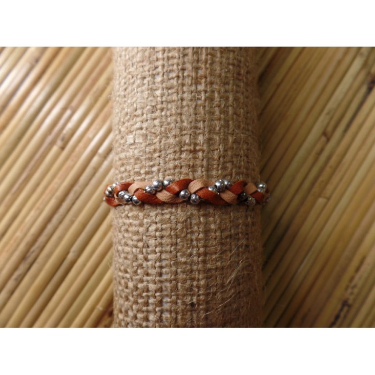 Bracelet marron/beige mutiara