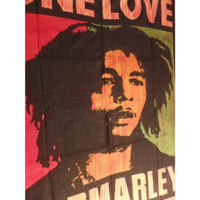 Tenture striée Bob Marley one love