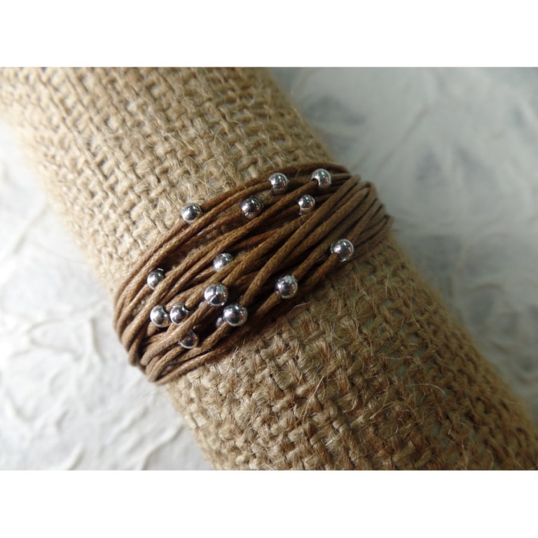 Bracelet kawat marron