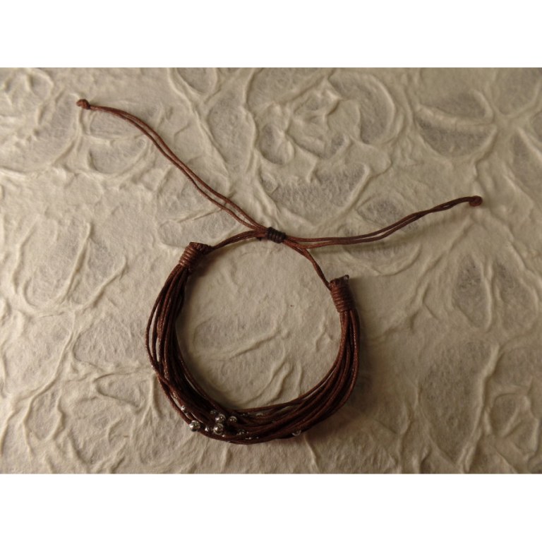 Bracelet kawat marron foncé