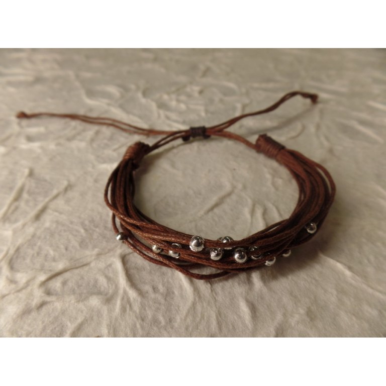 Bracelet kawat marron foncé