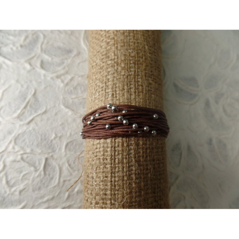 Bracelet kawat marron foncé