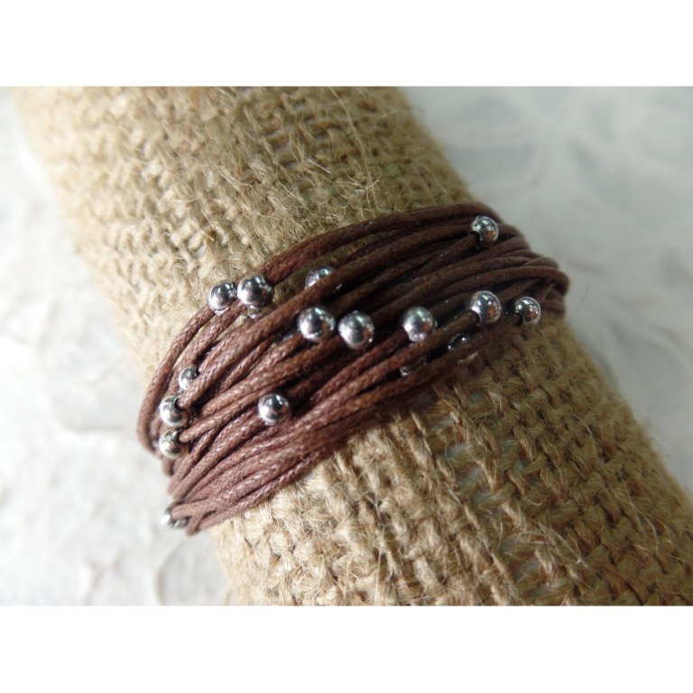 Bracelet kawat marron foncé