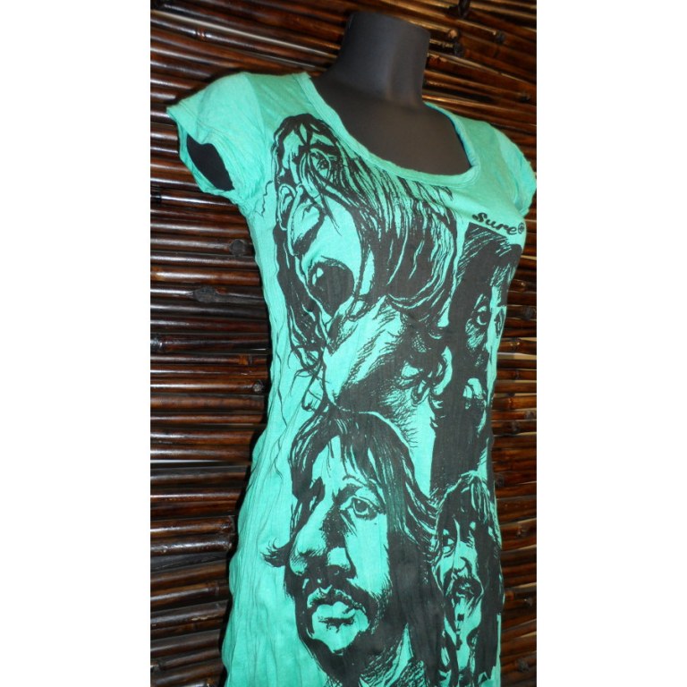 Mini robe verte Beatles