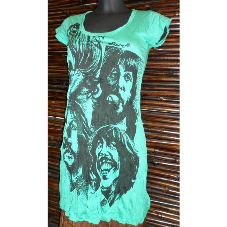 Mini robe verte Beatles