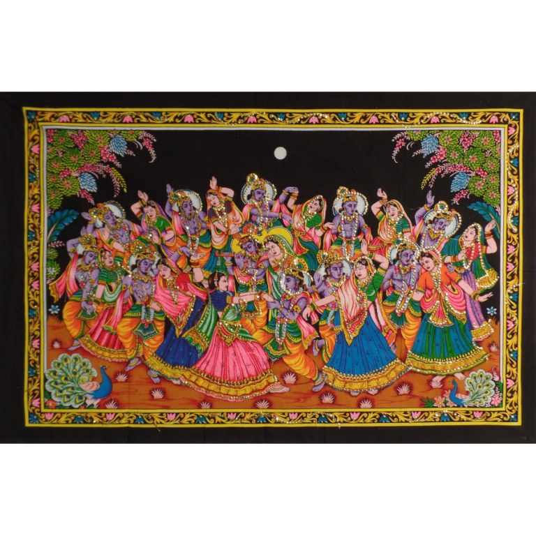 Petite tenture danse indienne