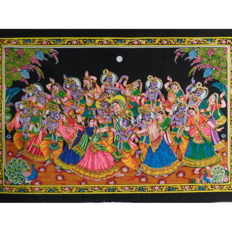 Petite tenture danse indienne