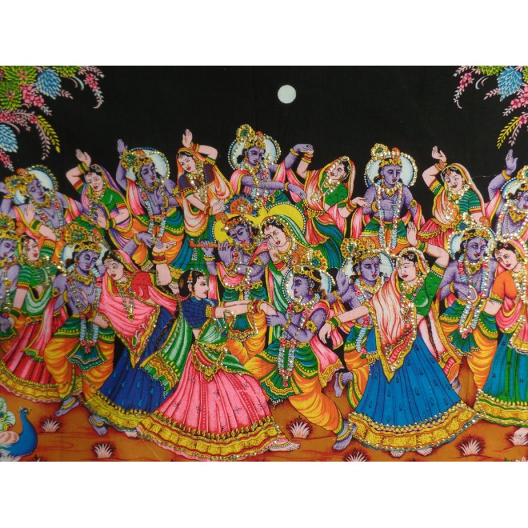 Petite tenture danse indienne