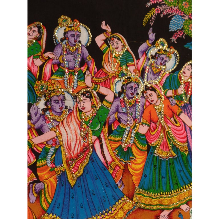Petite tenture danse indienne