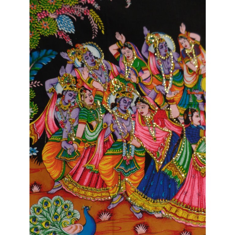Petite tenture danse indienne