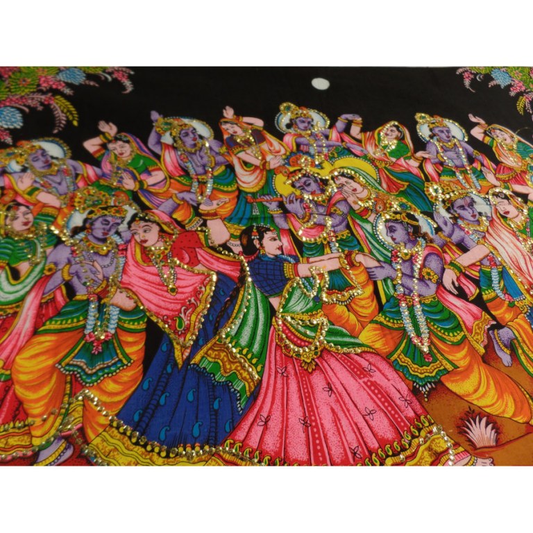 Petite tenture danse indienne