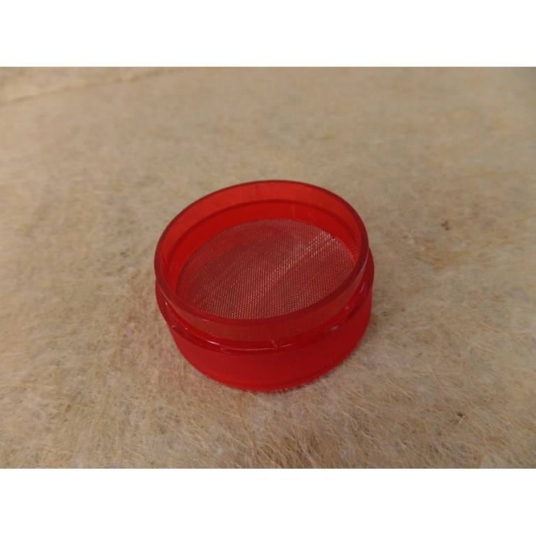 Grinder acry rond rouge 