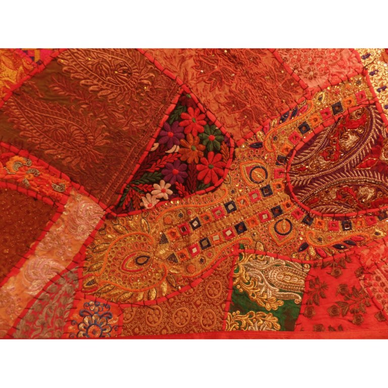 Tenture indienne Pendjab rouge