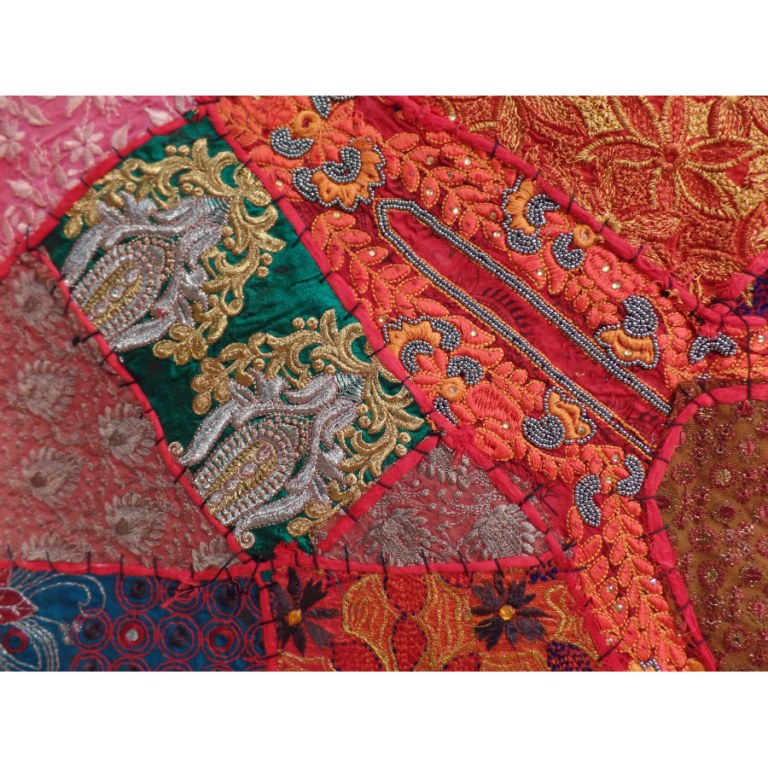 Tenture indienne Pendjab rouge