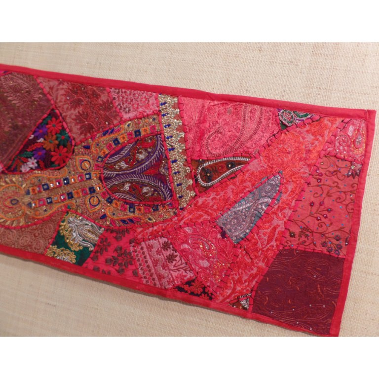 Tenture indienne Pendjab rouge