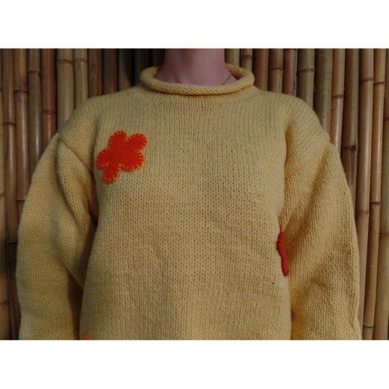 Pull paille Pekapeka flowers