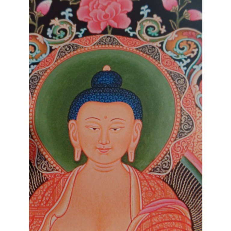 Grand thangka la vie de Bouddha