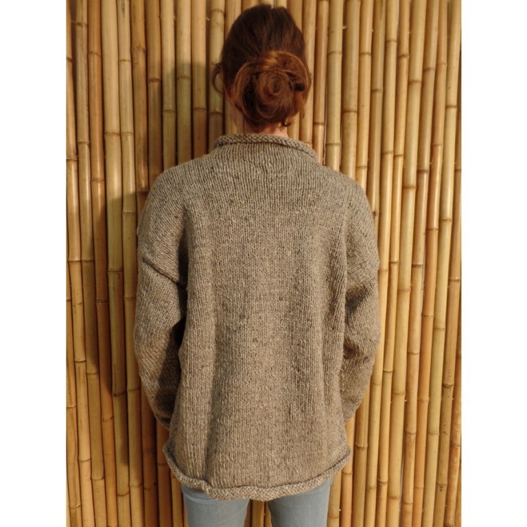 Pull gris étoile noire