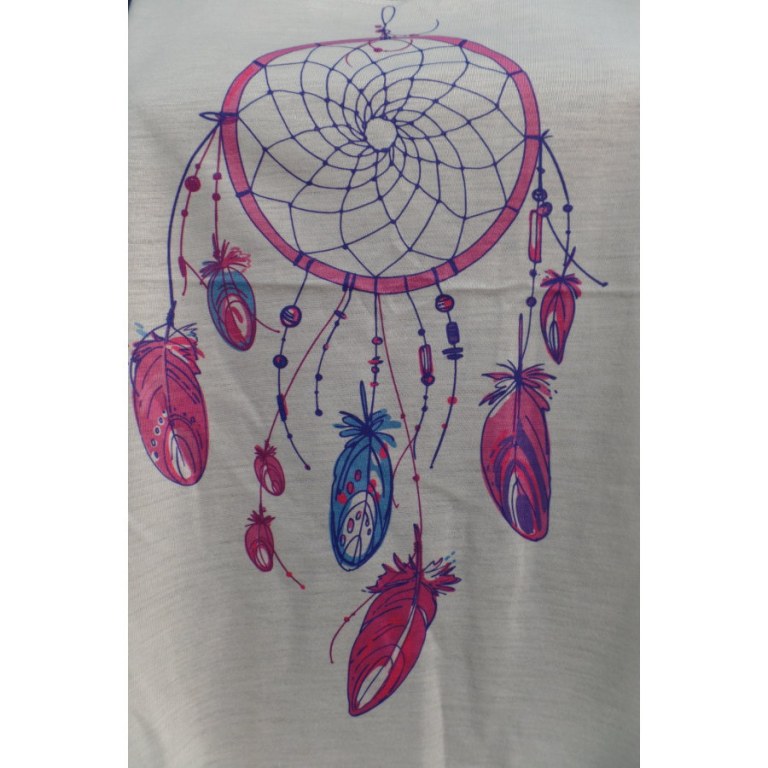 Débardeur dreamcatcher rose et bleu