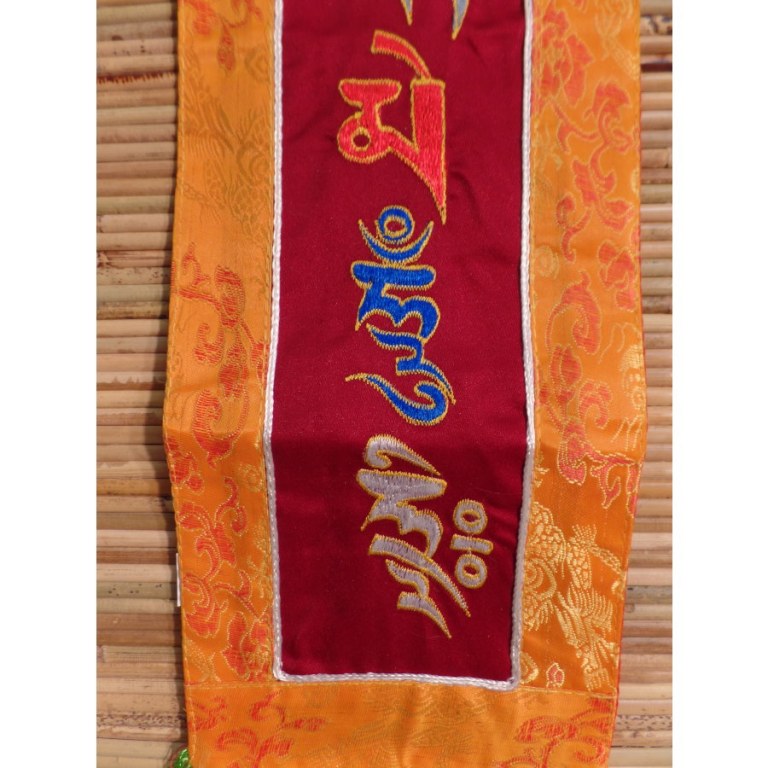 Broderie tibétaine Om mani padme hum