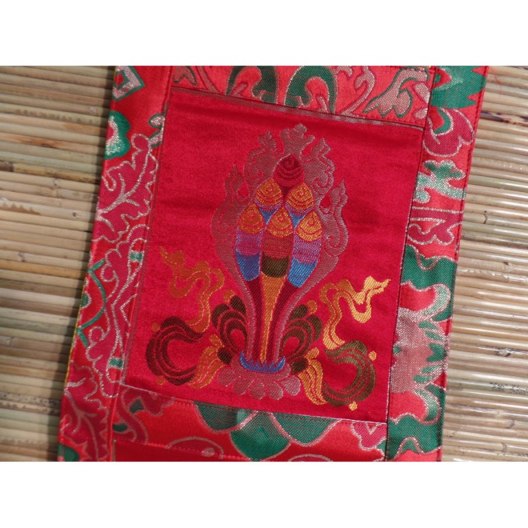 Porte courrier tibétain rouge