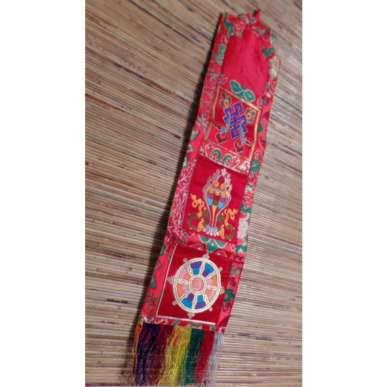 Porte courrier tibétain rouge