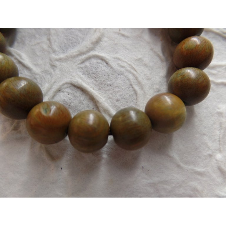 Bracelet tibétain perles en bois