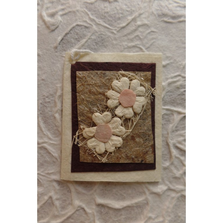 Mini carte les fleurs