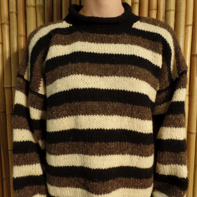 Pull Cabaray beige/noir/marron