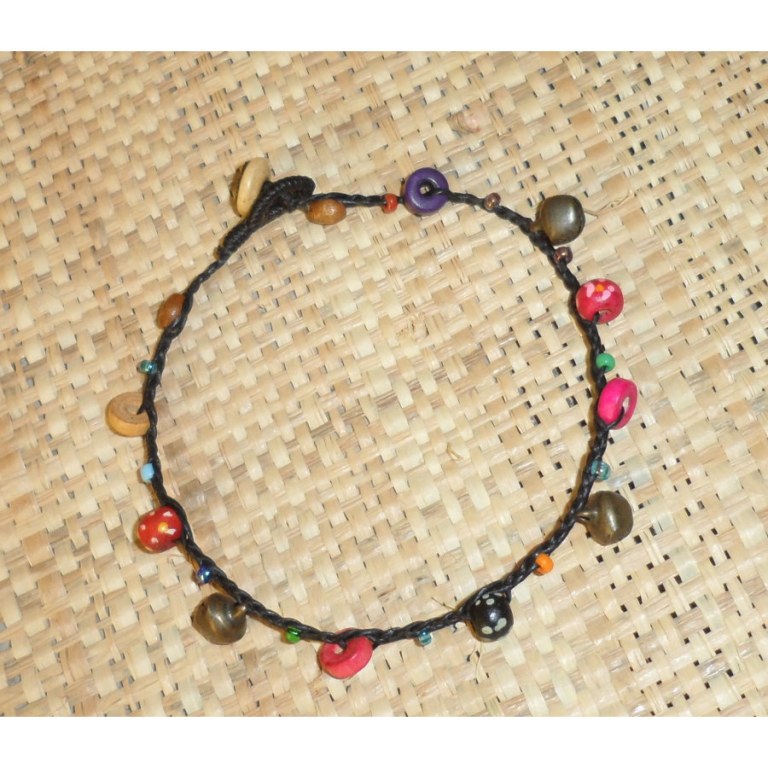 Bracelet de cheville perles color