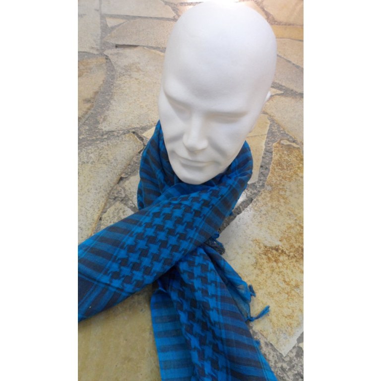 Foulard Riyad bleu vif