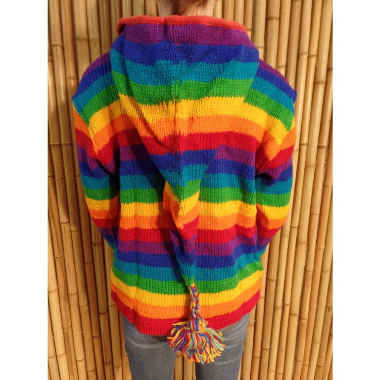 Veste rayée Antisana rainbow