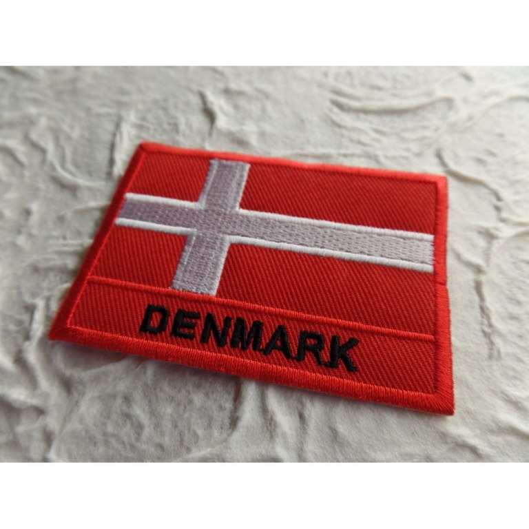 Ecusson drapeau Danemark