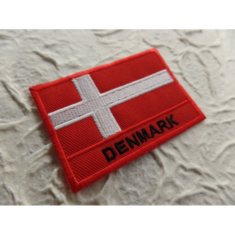 Ecusson drapeau Danemark