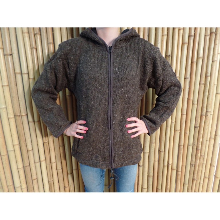 Veste Antisana marron chiné