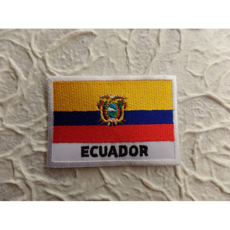 Ecusson drapeau Equateur