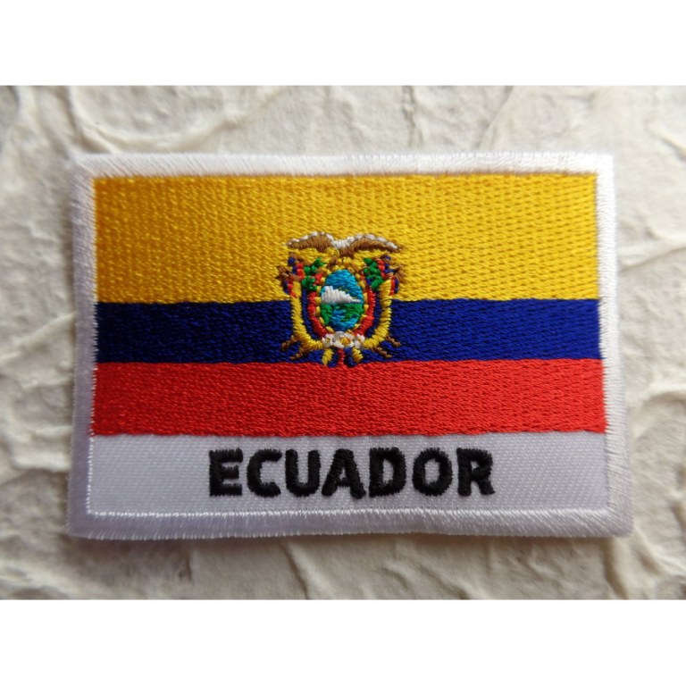 Ecusson drapeau Equateur