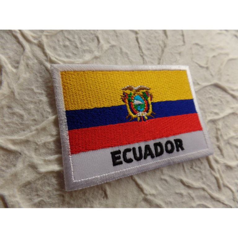 Ecusson drapeau Equateur