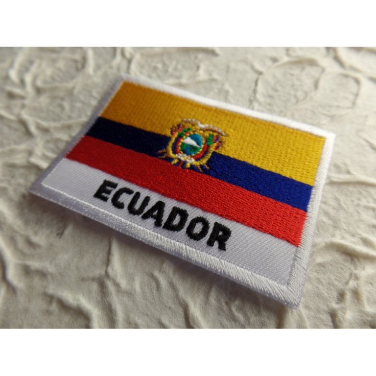 Ecusson drapeau Equateur