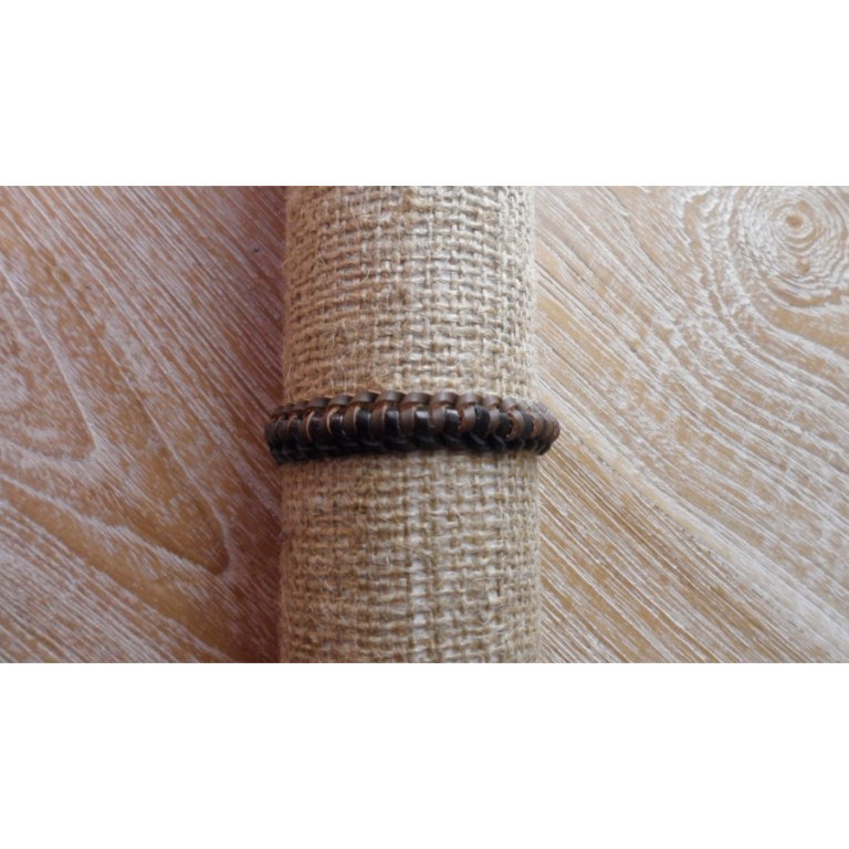 Bracelet cuir baik macramé 