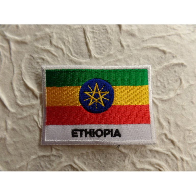 Ecusson drapeau Ethiopie