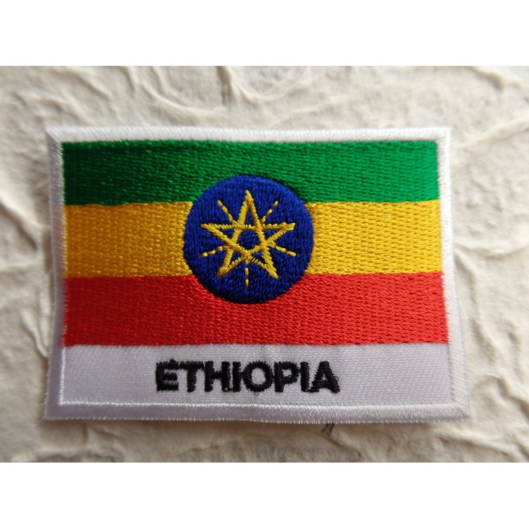 Ecusson drapeau Ethiopie