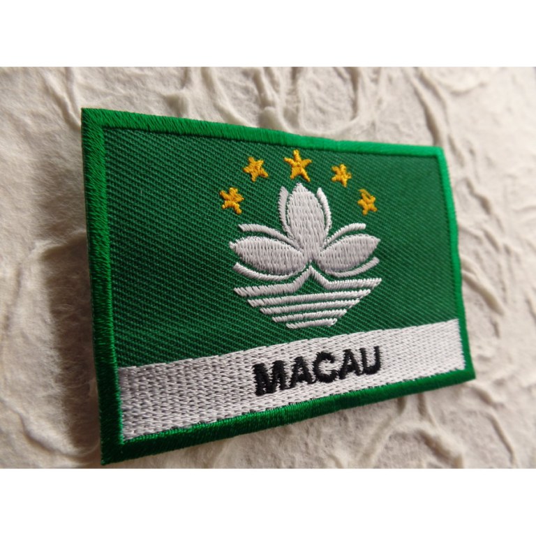 Ecusson drapeau Macao