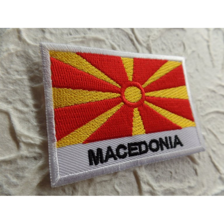 Ecusson drapeau Macédoine