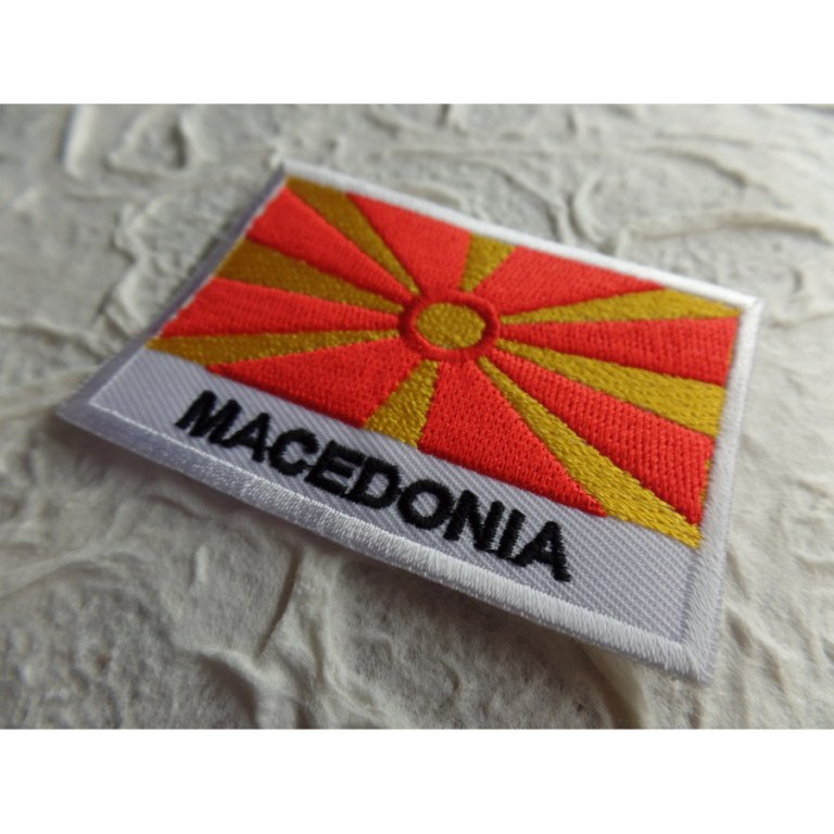 Ecusson drapeau Macédoine