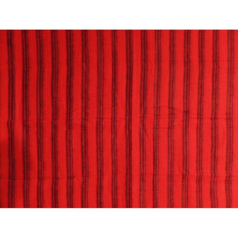 Couverture zen rouge coquelicot/bleu