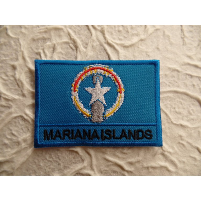 Ecusson drapeau Iles Mariannes