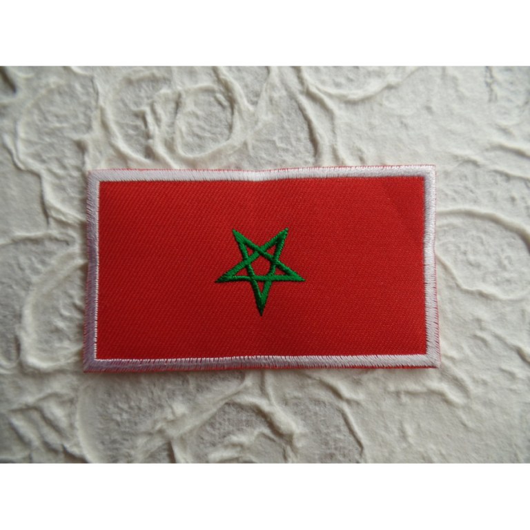 Ecusson drapeau Maroc